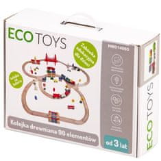 LEBULA Dřevěná lanovka na 90el baterie Ecotoys