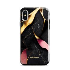 Mobiwear Odolný obal Elite Pro - Apple iPhone X / XS - EP35E Černý a zlatavý mramor