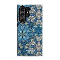 Mobiwear Odolný obal Elite Pro - Samsung Galaxy S23 Ultra - E108E Modré mandala květy