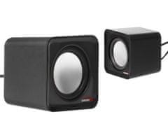 AUDIOCORE AC870 B Počítačové reproduktory 6W USB sada, černé 43398