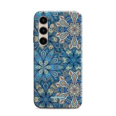 Mobiwear Odolný obal Elite Pro - Samsung Galaxy S24 - E108E Modré mandala květy