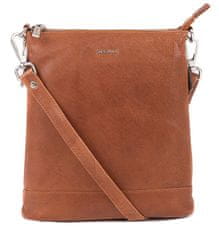 Dámská kožená crossbody kabelka 9060 cognac