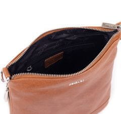 Dámská kožená crossbody kabelka 9060 cognac