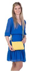 Dámská kožená crossbody kabelka A6B yellow