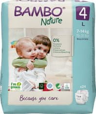 Bambo Nature Pleny jednorázové 4 L (7-14 kg) 24 ks