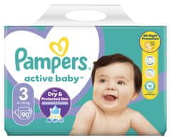 Pampers Pleny Active Baby 3 Midi (6-10 kg) Giant Pack 90 ks