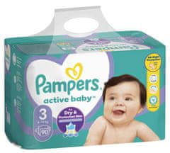 Pampers Pleny Active Baby 3 Midi (6-10 kg) Giant Pack 90 ks