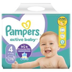 Pampers Pleny Active Baby 4 Maxi (9-14kg) Giant Pack - 76 ks