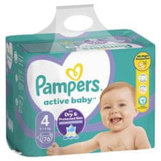 Pampers Pleny Active Baby 4 Maxi (9-14kg) Giant Pack - 76 ks