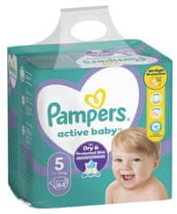 Pampers Pleny Active Baby 5 Junior (11-16 kg) Giant Pack 64 ks