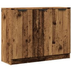 Vidaxl Příborník old wood 90,5 x 30 x 70 cm kompozitní dřevo