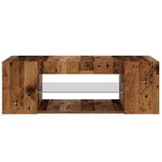 Vidaxl TV stolek s LED old wood 90 x 39 x 30 cm kompozitní dřevo