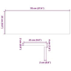 Vidaxl Nášlapy na schody 16 ks světle hnědé 70x25x2 cm masivní dub