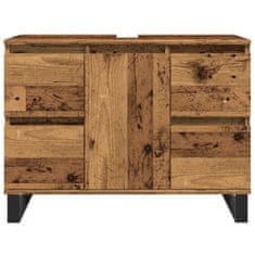 Vidaxl Koupelnová skříňka pod umyvadlo old wood 80x33x60 cm kompozit