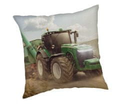 Jerry Fabrics Povlak na polštářek Traktor green Polyester, 40/40 cm