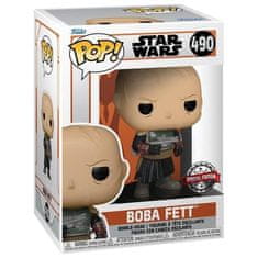 Funko POP Star Wars The Mandalorian - Boba Fett w/o helmet (exclusive special edition)