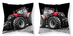 Detexpol Povlak na polštářek Traktor red micro Polyester, 40/40 cm