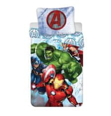 Jerry Fabrics Povlečení Avengers Heroes Bavlna, 140/200, 70/90 cm