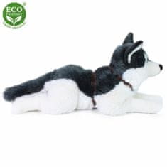 Rappa Plyšový pes husky s postrojem ležící 60 cm ECO-FRIENDLY