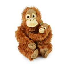 Plyšový orangutan s mládětem 28 cm ECO-FRIENDLY