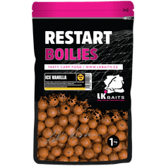 Lk Baits ReStart Boilies Ice Vanilla 18mm, 1kg