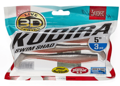 LUCKY JOHN 3D Kubira Swim Shad 5" barva PG18 - 3ks