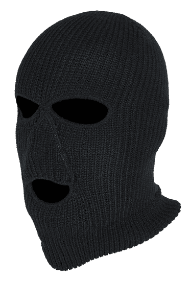 NORFIN kukla Hat-Mask Knitted Black vel. L