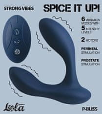 Lola Games Spice It Up P-Bliss (Blue), vibrační masér na prostatu