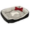 MG Dog Bed pelíšek pro psy a kočky 60x45cm, sivá černá