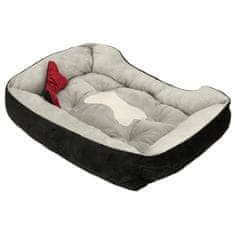 MG Dog Bed pelíšek pro psy a kočky 60x45cm, sivá černá