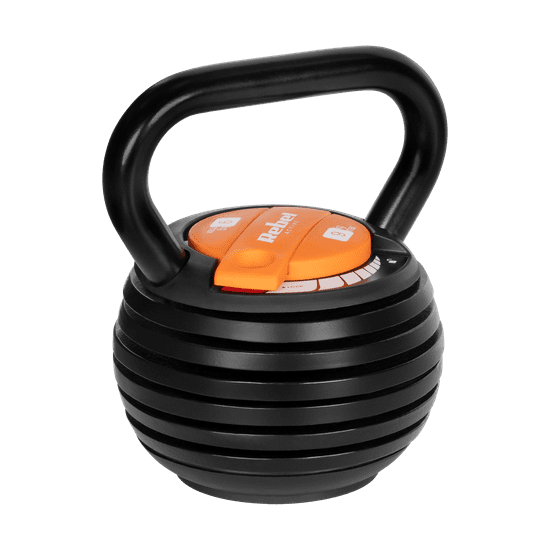 shumee Automaticky nastavitelný litinový kettlebell 9kg, REBEL ACTIVE