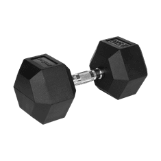 shumee Pogumovaná litinová činka HEX 25 kg REBEL ACTIVE