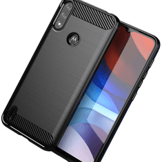 HURTEL FLEXIBILNÍ KRYT CARBON CASE PRO MOTOROLA MOTO E7 POWER ČERNÝ