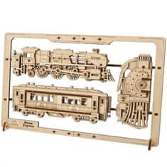 UGEARS 3D model - 2.5D puzzle vlak Steam Express