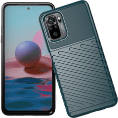 HURTEL OHEBNÝ KRYT POUZDRA THUNDER CASE PRO XIAOMI REDMI NOTE 10 / REDMI NOTE 10S ZELENÝ