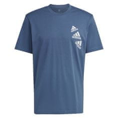 Adidas Tričko modré S M Q4 Bl T