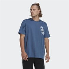 Adidas Tričko modré S M Q4 Bl T