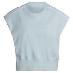 Adidas Tričko modré M Waist Cinch Tee