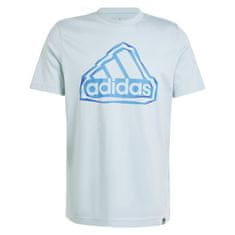 Adidas Tričko modré M Fld Bos Logo