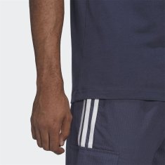 Adidas Tričko na trenínk tmavomodré XL 3-stripes Tee