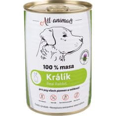 All Animals konz. pro psy králík mletý 400g