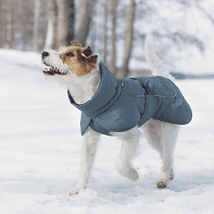 RUKKA PETS Rukka Stormy Coat zimní voděodolná bunda - šedozelená 35