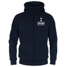 FotbalFans Mikina Tottenham Hotspur FC, tmavě modrá, kapuce, zip | L