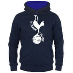 FotbalFans Dětská mikina Tottenham Hotspur FC, modrá, klokaní kapsa | 10-11r