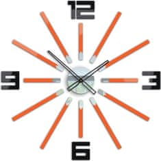 ModernClock 3D nalepovací hodiny Briliant oranžové