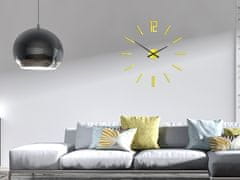 ModernClock 3D nalepovací hodiny Carlo žluté