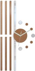 ModernClock 3D nalepovací hodiny Line měděné