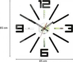 ModernClock 3D nalepovací hodiny Maxim černé