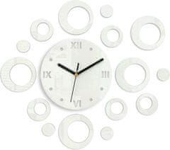 ModernClock 3D nalepovací hodiny Ring bílé