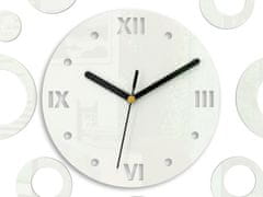 ModernClock 3D nalepovací hodiny Ring bílé